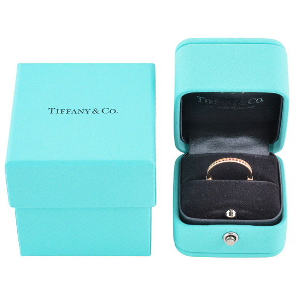 Tiffany & Co. Rock Small Ring Pink Sapphire Approx. Size 11 18KPG 4.2g Gold - Picture 6 of 6